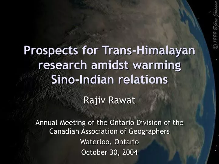 prospects for trans himalayan research amidst warming sino indian relations
