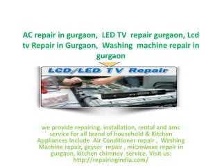LED tv Repair in Gurgaon, Plasma tv Repair in Gurgaon