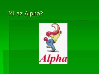mi az alpha