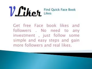 Find Quick Facebook likes,Followers and Fans