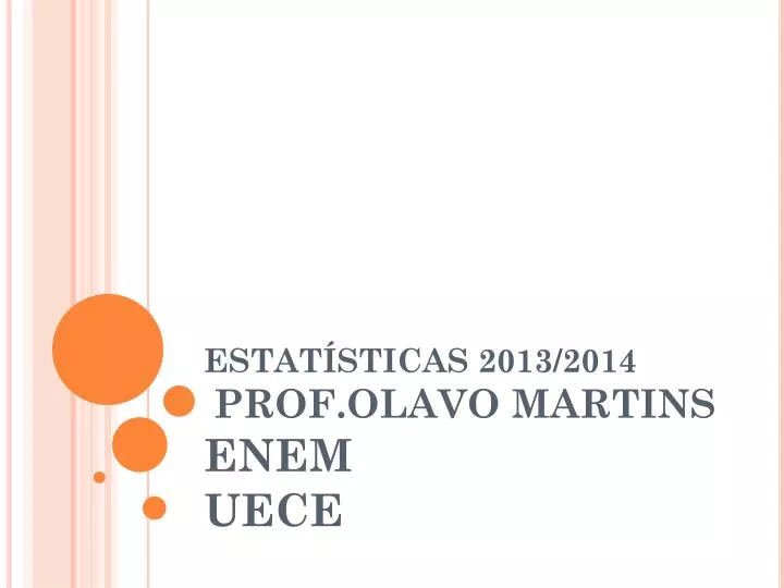 estat sticas 2013 2014 prof olavo martins