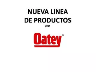 nueva linea de productos 2014