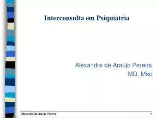 interconsulta em psiquiatria