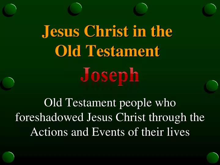 jesus christ in the old testament