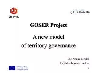 GOSER Project A new model of territory governance