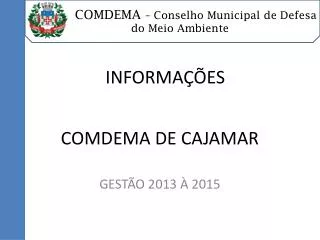 comdema de cajamar