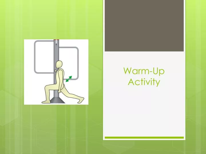 warm up activity