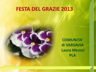 festa del grazie 2013