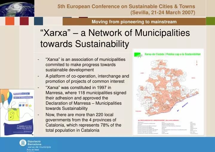 xarxa a network of municipalities towards sustainability