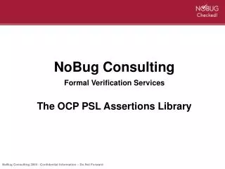 NoBug Consulting