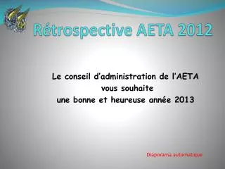 r trospective aeta 2012