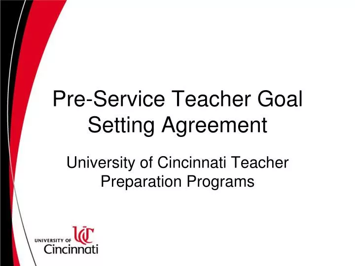 pre service teacher goal setting agreement