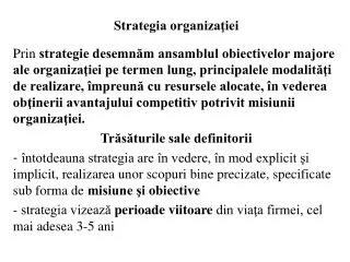 strategia organiza iei