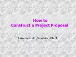 How to Construct a Project Proposal - slide 1