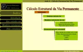 c lculo estrutural da via permanente