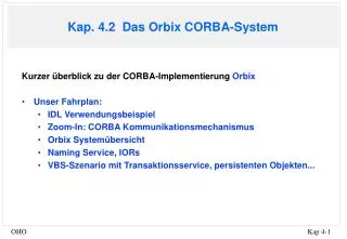 Kap. 4.2 Das Orbix CORBA-System