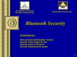 Bluetooth Security