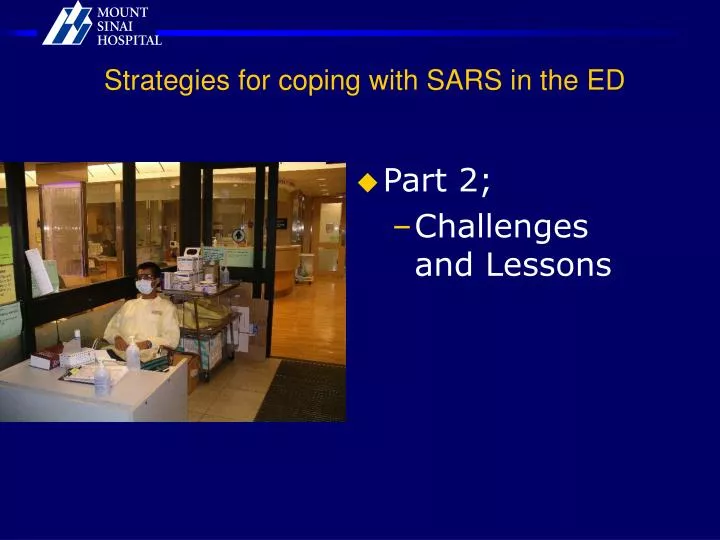 strategies for coping with sars in the ed