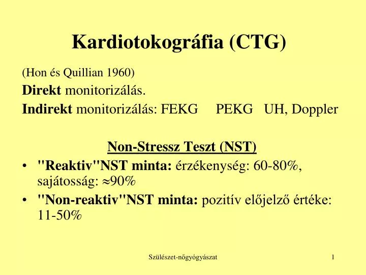 kardiotokogr fia ctg