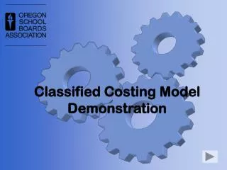 Classified Costing Model Demonstration