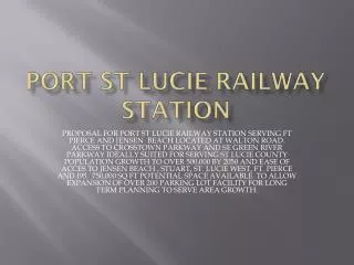 PORT ST LUCIE RAILWAY STATION