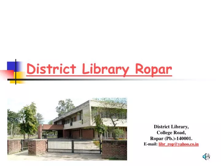 district library ropar
