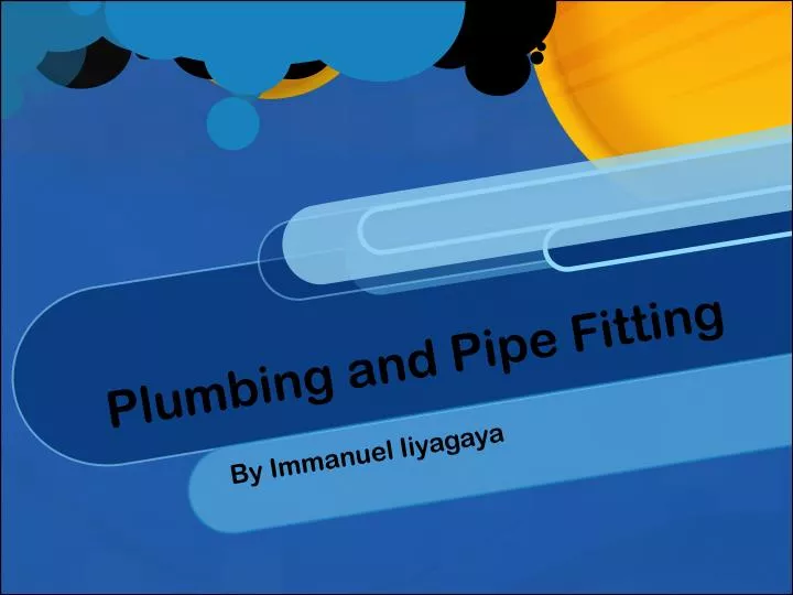 plumbing and pipe fitting