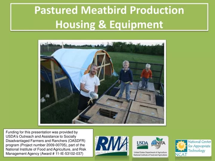 pastured meatbird production housing equipment
