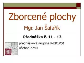 zborcen plochy