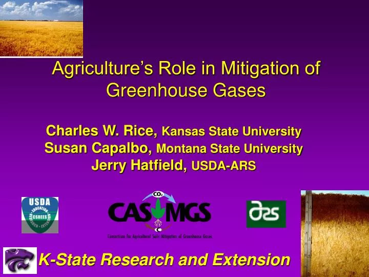 agriculture s role in mitigation of greenhouse gases