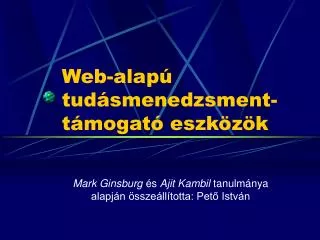 web alap tud smenedzsment t mogat eszk z k