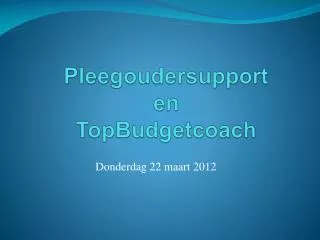 pleegoudersupport en topbudgetcoach