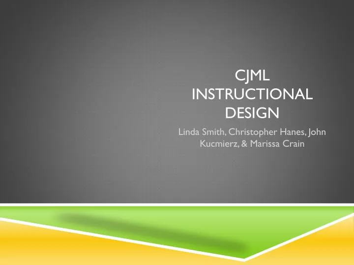 cjml instructional design