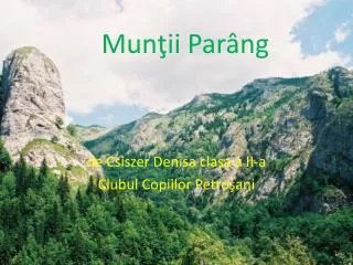 mun i i par ng
