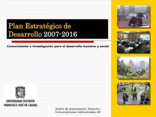 plan estrat gico de desarrollo 2007 2016