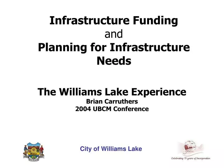 infrastructure funding and planning for infrastructure needs