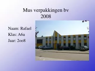 mus verpakkingen bv 2008