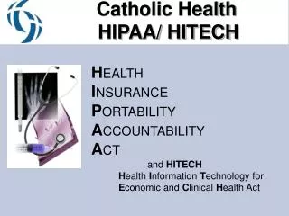 Catholic Health HIPAA/ HITECH