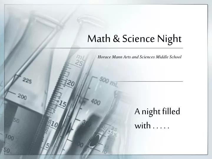 math science night