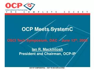 OCP-IP: The Organization