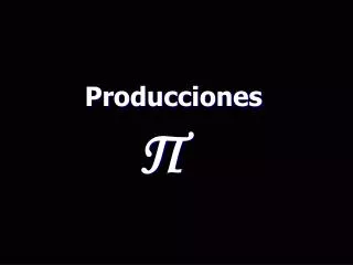 producciones