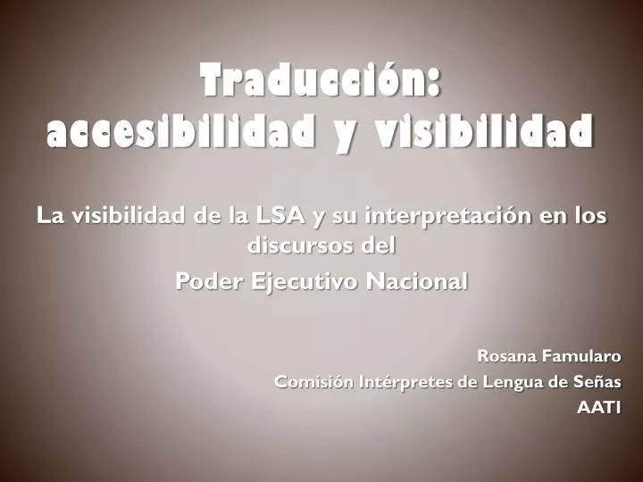 traducci n accesibilidad y visibilidad
