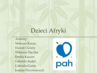 dzieci afryki
