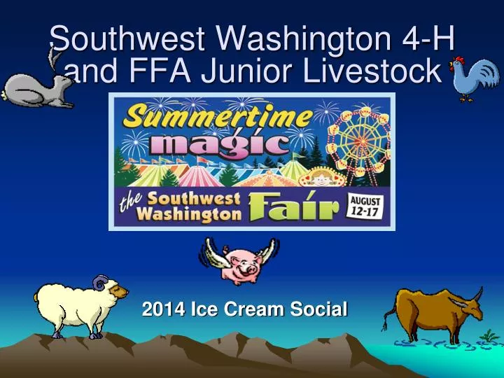 southwest washington 4 h and ffa junior livestock