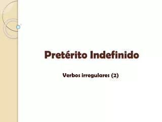 pret rito indefinido