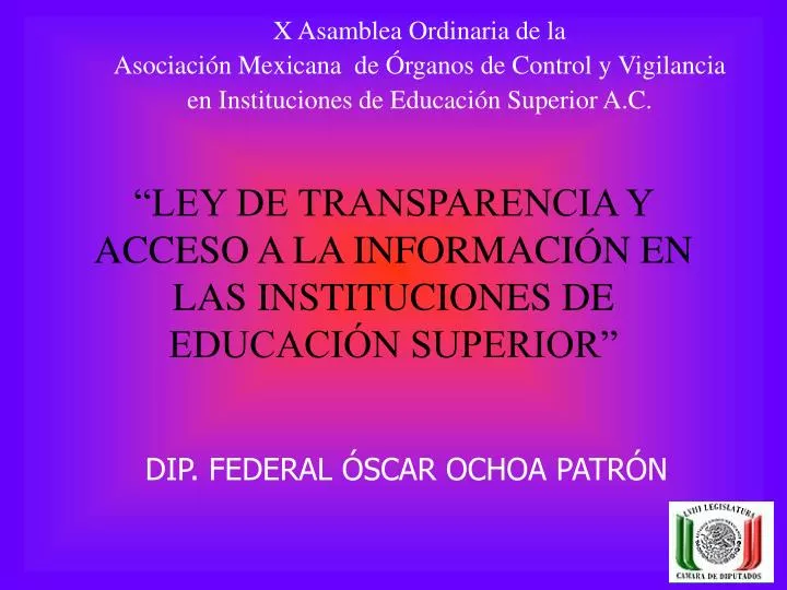 ley de transparencia y acceso a la informaci n en las instituciones de educaci n superior