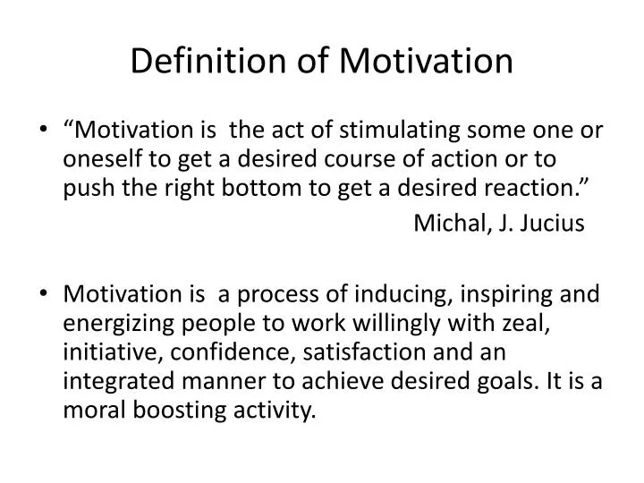definition of motivation