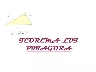 teorema lui pitagora