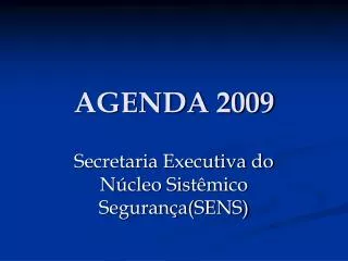 agenda 2009