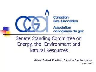 Senate Standing Committee on Energy, the Environment and Natural Resources